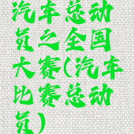 汽车总动员之全国大赛(汽车比赛总动员)