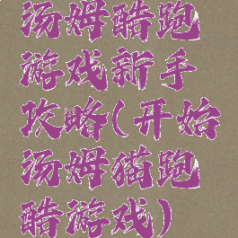 汤姆酷跑游戏新手攻略(开始汤姆猫跑酷游戏)