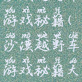 沙漠越野车游戏秘籍(沙漠越野车游戏秘籍大全)