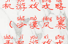 沙漠风暴手机游戏攻略(沙漠风暴手机游戏攻略视频)