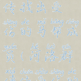 河洛群侠传找出受伤的马帮成员(河洛群侠传受伤的马帮帮众)