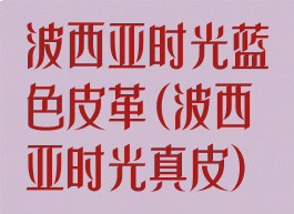 波西亚时光蓝色皮革(波西亚时光真皮)