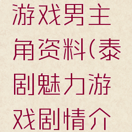 泰剧魅力游戏男主角资料(泰剧魅力游戏剧情介绍)