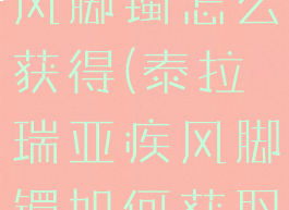 泰拉瑞亚疾风脚镯怎么获得(泰拉瑞亚疾风脚镯如何获取)