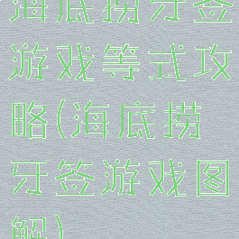 海底捞牙签游戏等式攻略(海底捞牙签游戏图解)