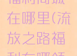 流放之路福利商城在哪里(流放之路福利在哪领取)