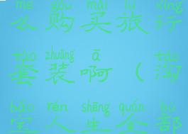 淘宝人生怎么购买旅行套装啊(淘宝人生全部套装获取)