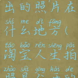 淘宝人生晒出的照片在什么地方(淘宝人生拍照是公开的吗)