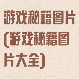 游戏秘籍图片(游戏秘籍图片大全)