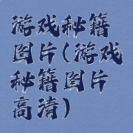 游戏秘籍图片(游戏秘籍图片高清)
