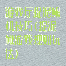 游戏厅捉泥鳅机技巧(捉泥鳅游戏规则玩法)