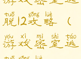 游戏密室逃脱12攻略(游戏密室逃脱攻略1)