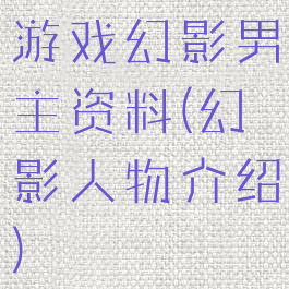 游戏幻影男主资料(幻影人物介绍)