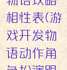 游戏开发物语攻略相性表(游戏开发物语动作角色扮演跟什么相性)
