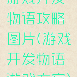 游戏开发物语攻略图片(游戏开发物语游戏方案)