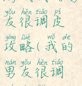 游戏我的男友很调皮攻略(我的男友很调皮攻略4)