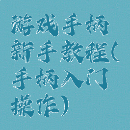 游戏手柄新手教程(手柄入门操作)