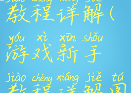 游戏新手教程详解(游戏新手教程详解图)