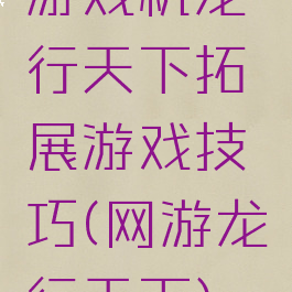 游戏机龙行天下拓展游戏技巧(网游龙行天下)
