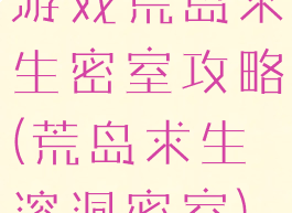 游戏荒岛求生密室攻略(荒岛求生溶洞密室)