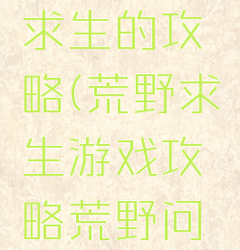 游戏荒野求生的攻略(荒野求生游戏攻略荒野问答)