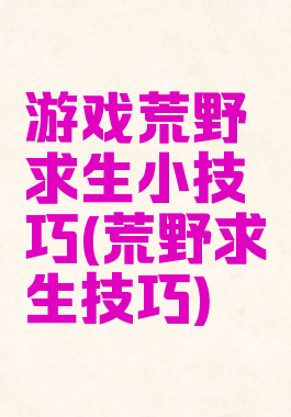 游戏荒野求生小技巧(荒野求生技巧)