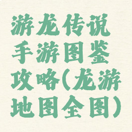 游龙传说手游图鉴攻略(龙游地图全图)