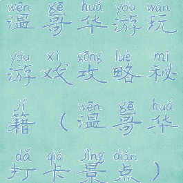 温哥华游玩游戏攻略秘籍(温哥华打卡景点)