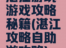 湛江游玩游戏攻略秘籍(湛江攻略自助游攻略)