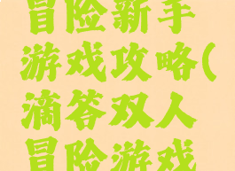 滴答双人冒险新手游戏攻略(滴答双人冒险游戏手机版)