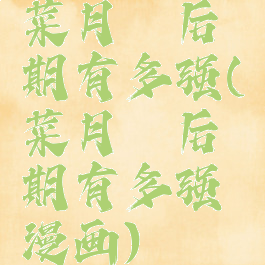 菜月昴后期有多强(菜月昴后期有多强漫画)