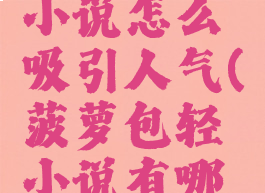 菠萝包轻小说怎么吸引人气(菠萝包轻小说有哪些神作)