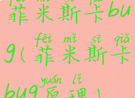 菲米斯卡bug(菲米斯卡bug原理)