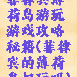 菲律宾薄荷岛游玩游戏攻略秘籍(菲律宾的薄荷岛好玩吗)