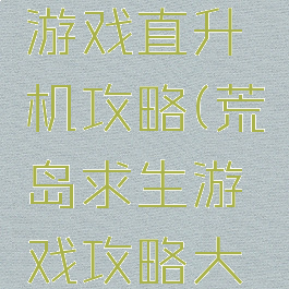 荒岛求生游戏直升机攻略(荒岛求生游戏攻略大全)
