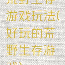 荒野生存游戏玩法(好玩的荒野生存游戏)