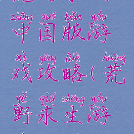 荒野求生中国版游戏攻略(荒野求生游戏大全)