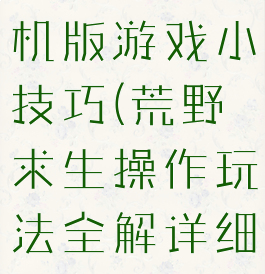 荒野求生手机版游戏小技巧(荒野求生操作玩法全解详细展示)