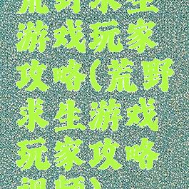 荒野求生游戏玩家攻略(荒野求生游戏玩家攻略视频)