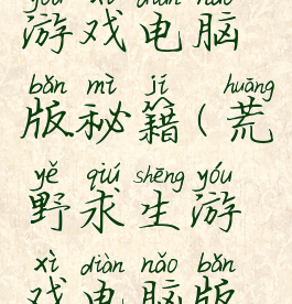 荒野求生游戏电脑版秘籍(荒野求生游戏电脑版秘籍大全)