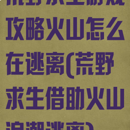 荒野求生游戏攻略火山怎么在逃离(荒野求生借助火山浪潮逃离)