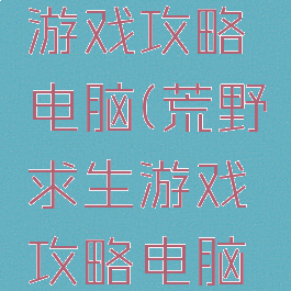 荒野求生游戏攻略电脑(荒野求生游戏攻略电脑版)