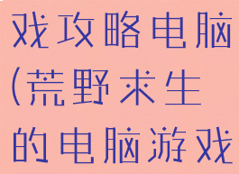 荒野求生游戏攻略电脑(荒野求生的电脑游戏)