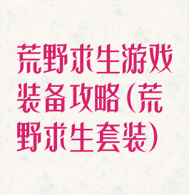 荒野求生游戏装备攻略(荒野求生套装)
