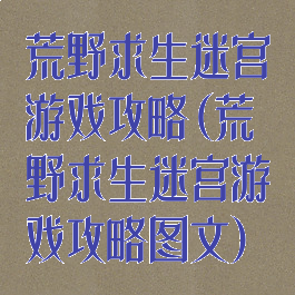 荒野求生迷宫游戏攻略(荒野求生迷宫游戏攻略图文)