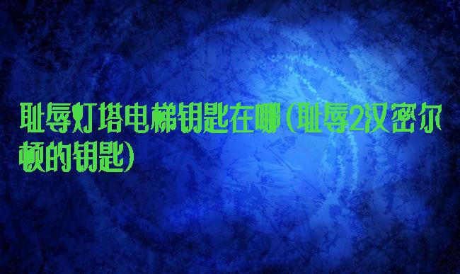 耻辱灯塔电梯钥匙在哪(耻辱2汉密尔顿的钥匙)