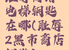 耻辱灯塔电梯钥匙在哪(耻辱2黑市商店钥匙)