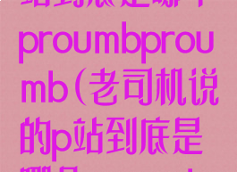 老司机说的p站到底是哪个proumbproumb(老司机说的p站到底是哪个proumb视频)