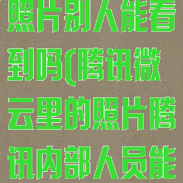 腾讯微云上传照片别人能看到吗(腾讯微云里的照片腾讯内部人员能看到吗)