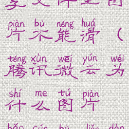 腾讯微云分享文件里图片不能滑(腾讯微云为什么图片保存不了到手机)